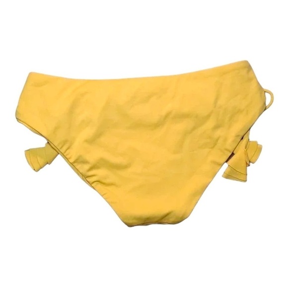 BECCA Bikini Bottom NWOT Loop Tie Side Hipster Goldie Yellow Size XS - Picture 4 of 7